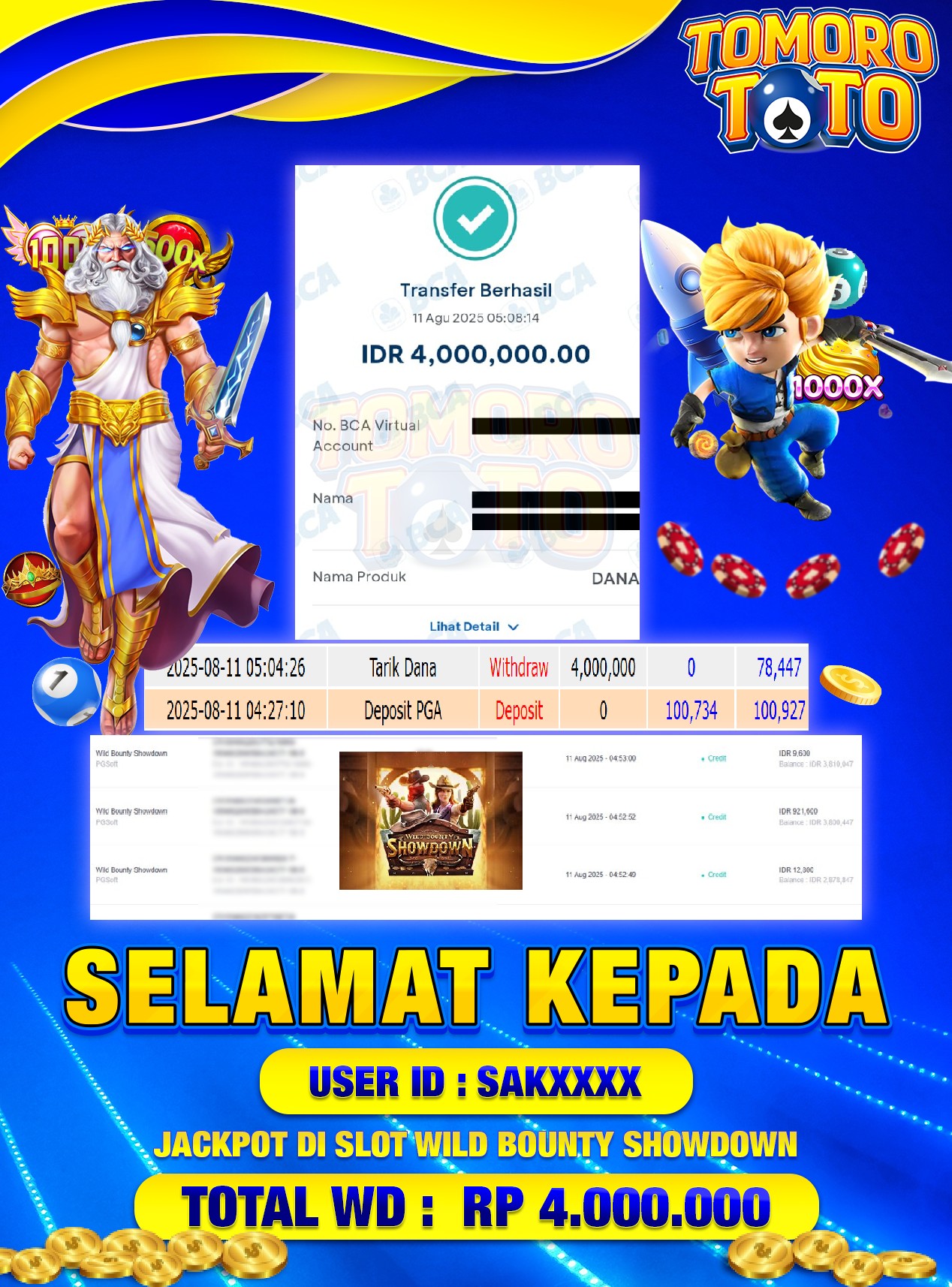 BUKTI JP TOMOROTOTO 11 AGUSTUS 2025