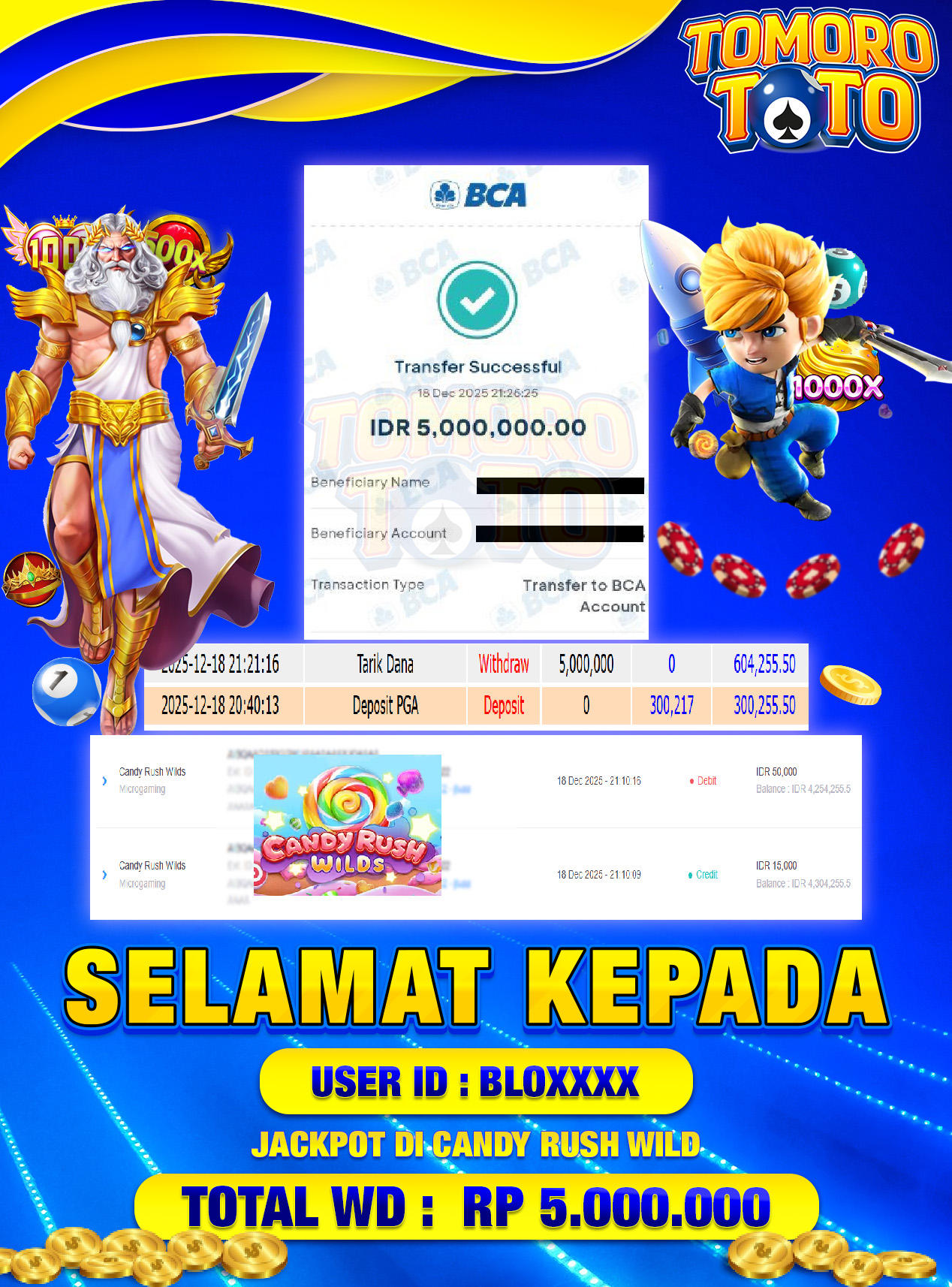 BUKTI JP TOMOROTOTO 18 DESEMBER 2025