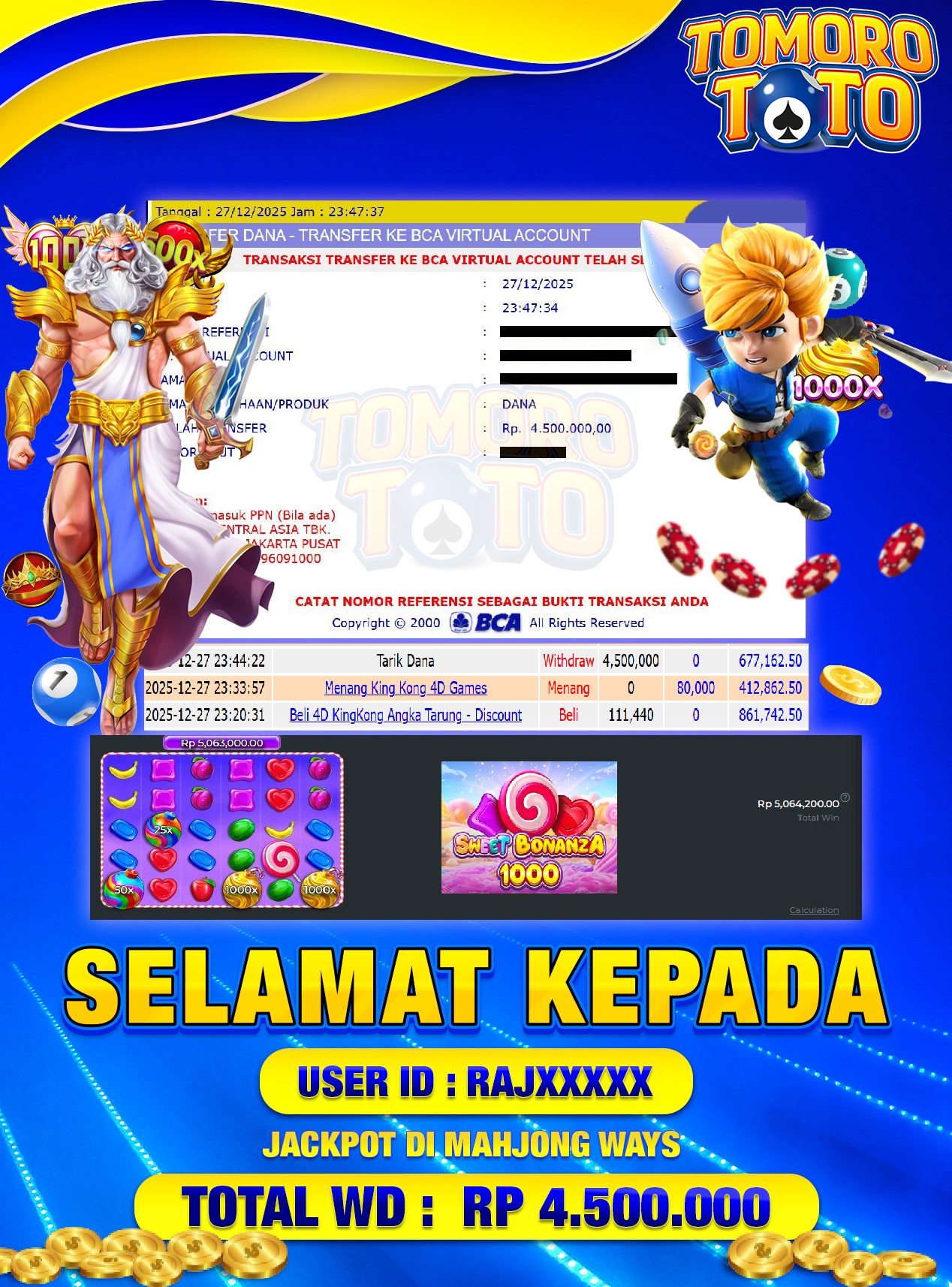 BUKTI JP TOMOROTOTO 27 DESEMBER 2025