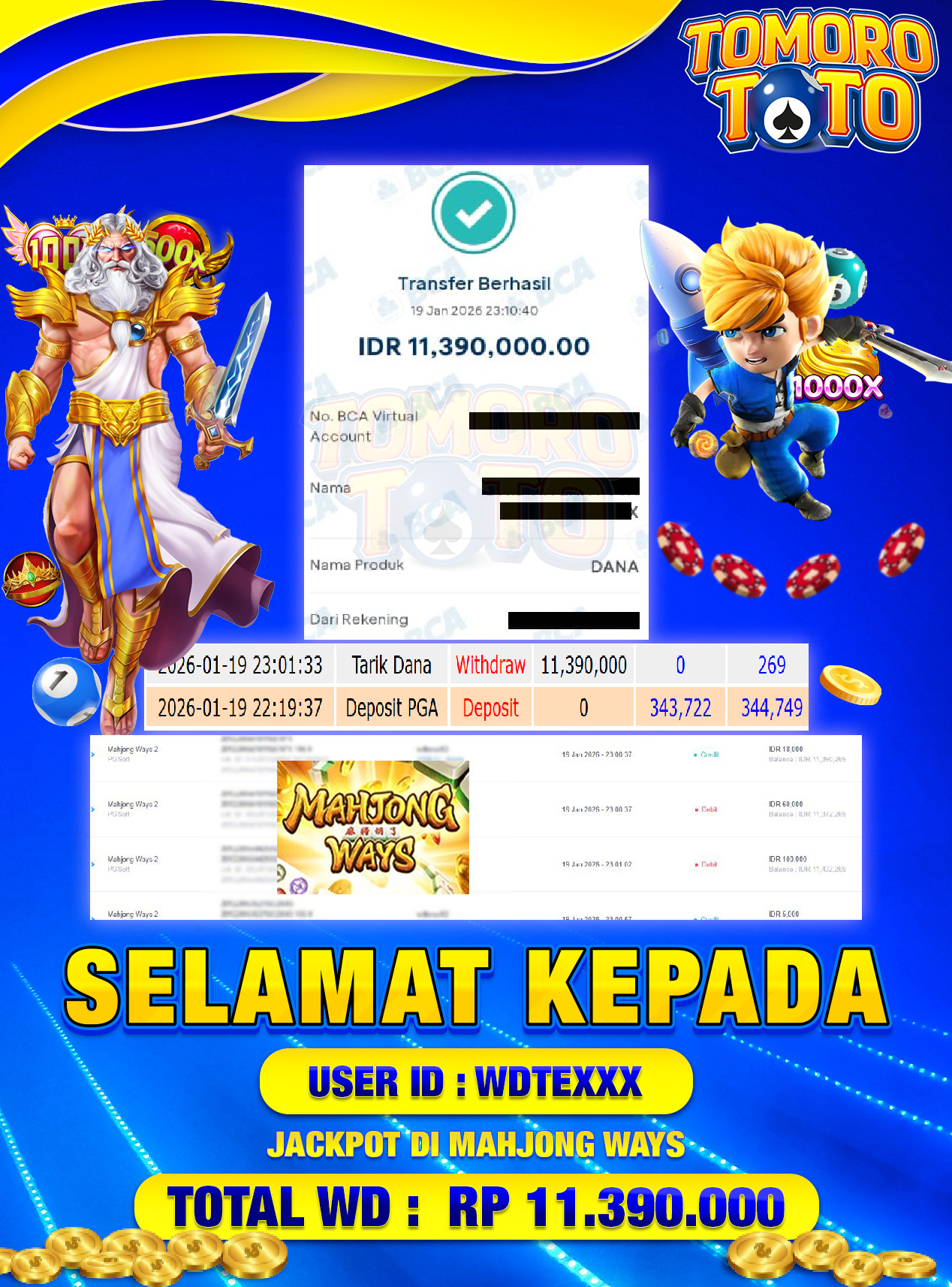 BUKTI JP TOMOROTOTO 21 JANUARI 2026